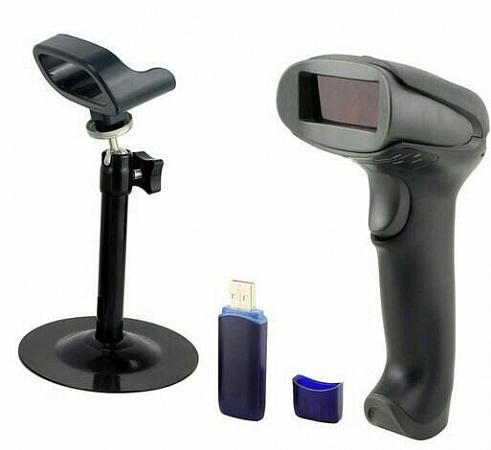Сканер штрихкода Netum NT-2028 (Беспроводной, USB, с подставкой, лазерный)